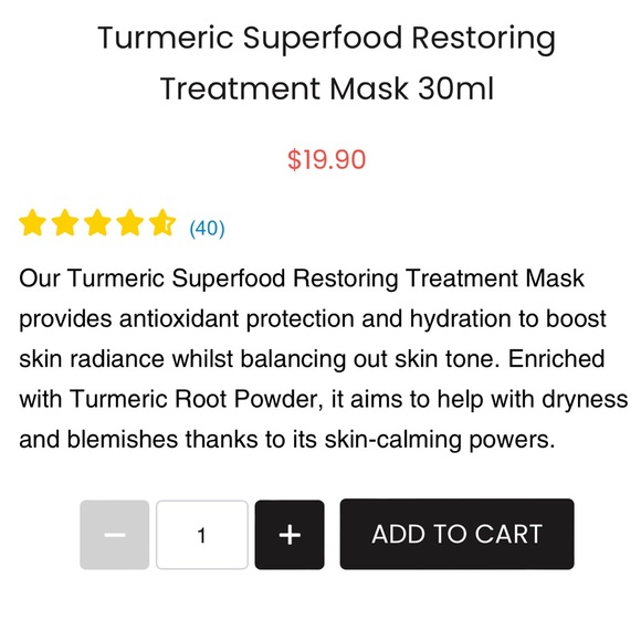 FREE 🧡🆕🧡 Dr Botanicals Turmeric Superfood Restoring Mask - Picture 2 of 7